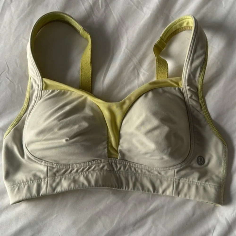 Lululemon Ta Ta Tamer High Impact Sports Bra, Mellow Yellow